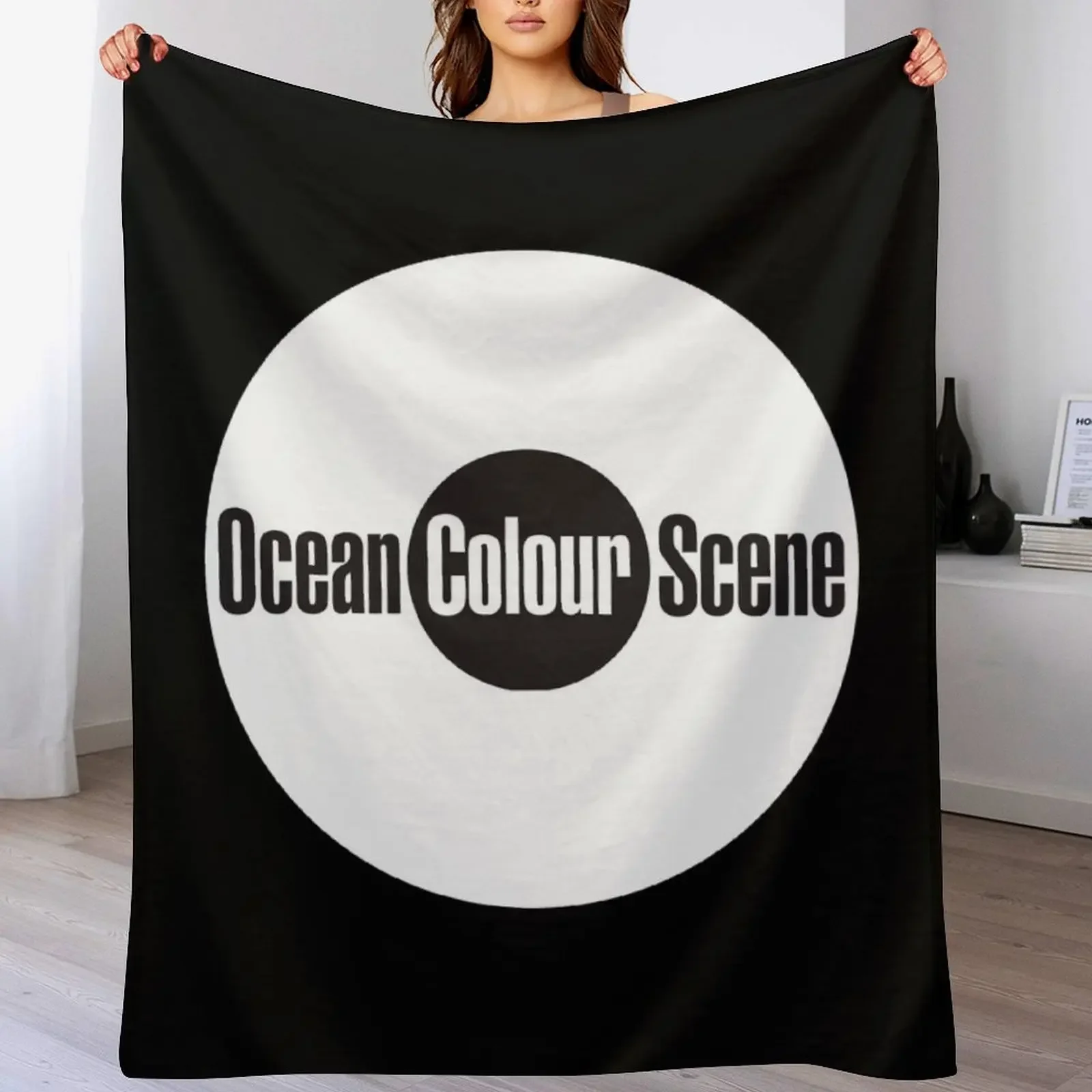 

Ocean Colour Scene Throw Blanket Flannels Luxury Thicken Tourist Personalized Gift Blankets