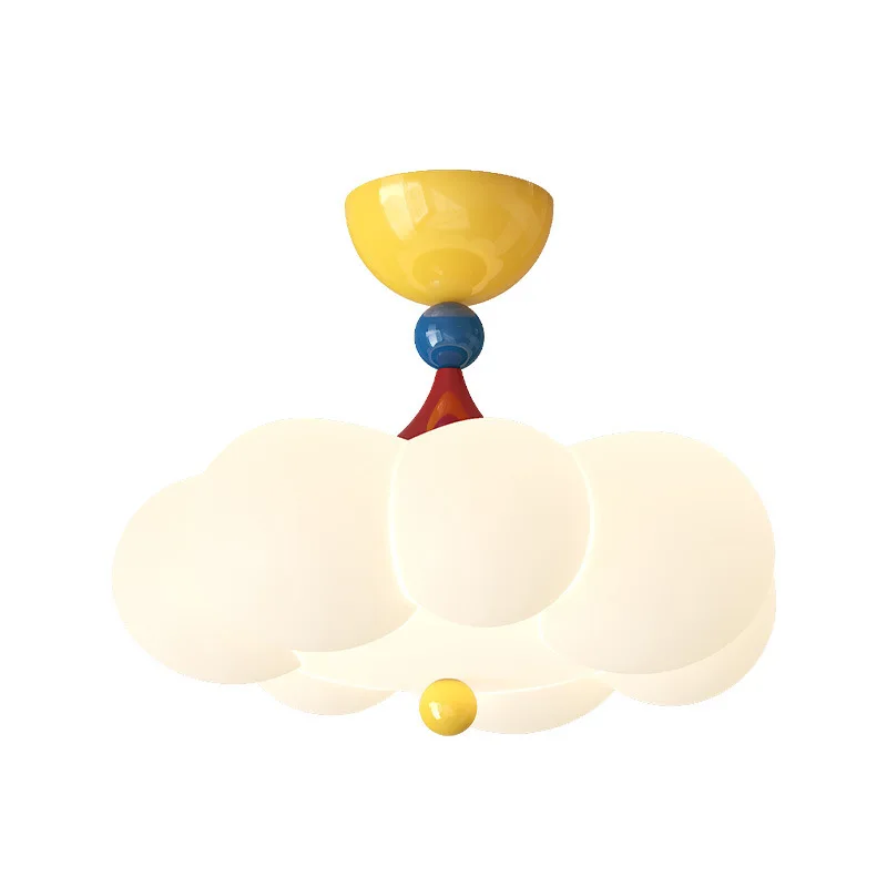 Factory Direct 2026 Cream Wind Children's Room Bedroom Lighting Memphis French Vintage Creative Color Bubble Children's Room