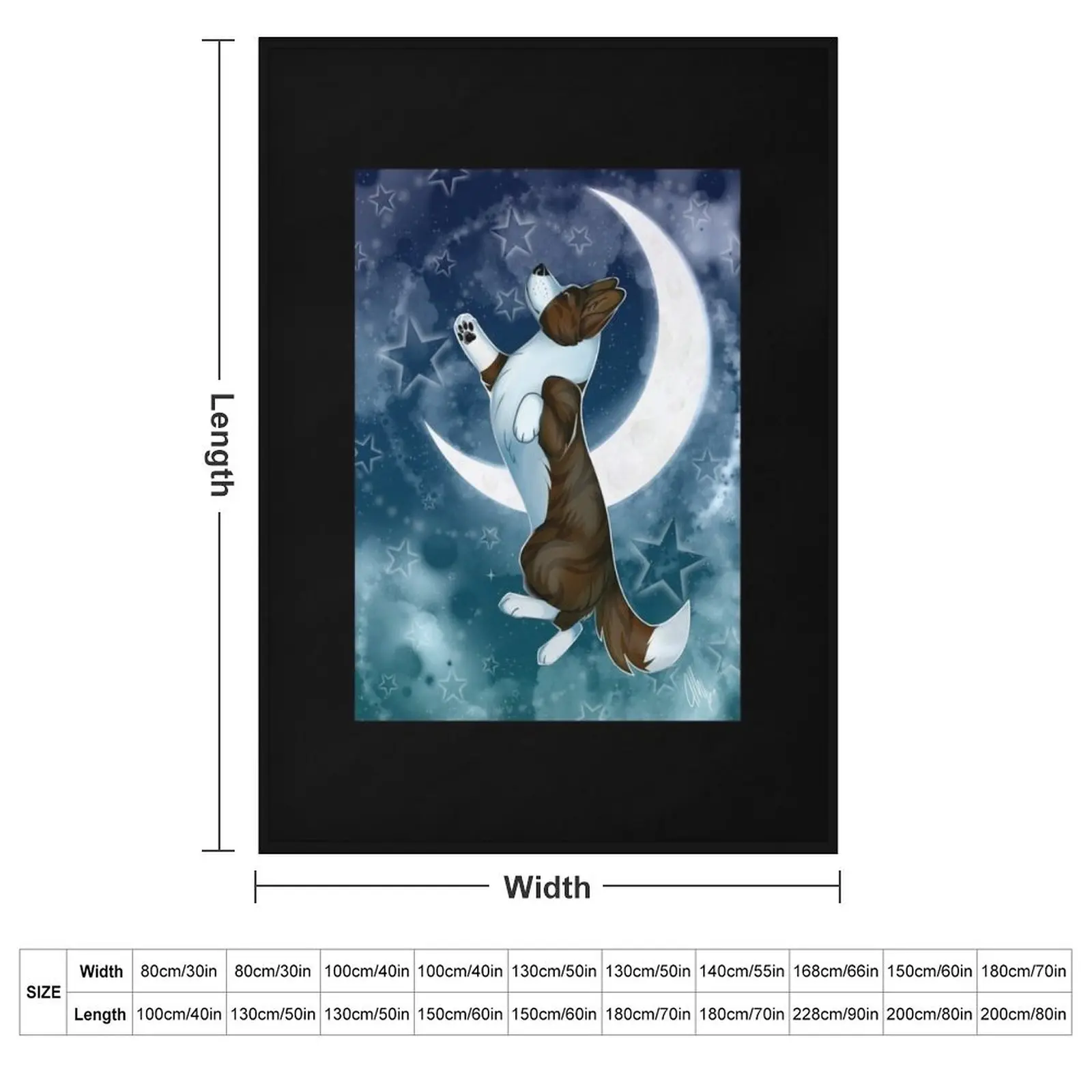 Reach For The Stars - Cardigan Welsh Corgi Throw Blanket Luxury Thicken Sofa Quilt Soft Big Tourist Fashion Sofas Plaid Blankets