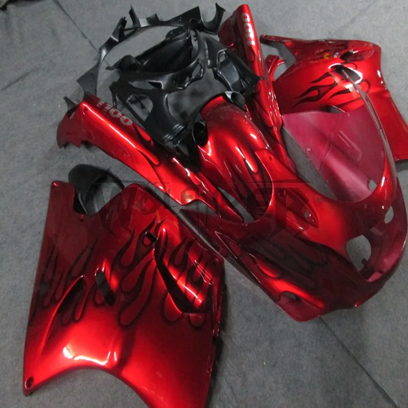 Full fairing kits for ZX-11 1990 1991 1992 1993 1994 1995 1996 1997 1998 1999 2000 2001 red ZZ-R1100 ABS Plastic Bodywork Set