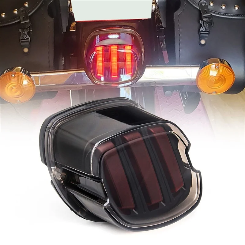 Motorcycle LED Tail Light Red Light Signal Light Eagle Claw Tail Light for 1999-Later Harley Dyna