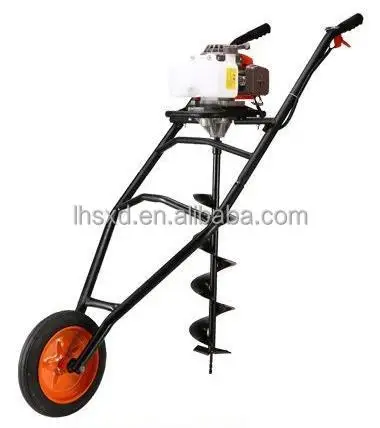 

High power gasoline 4 stroke ground drilling pit digging hole planting tree burying pile driving machine Ground drilling mach