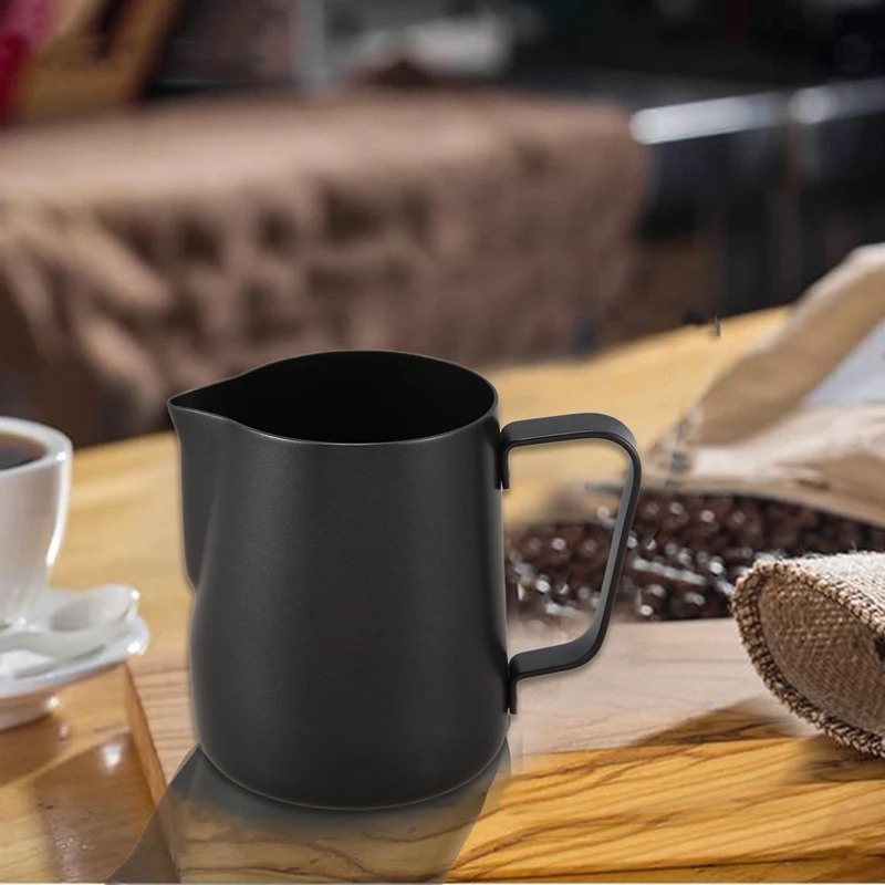 TOP ข้อเสนอ 350ML Non-Stick เหยือกสแตนเลสนม Frothing Jug เหยือกกาแฟเอสเปรสโซ Barista CRAFT กาแฟลาเต้เหยือกนม