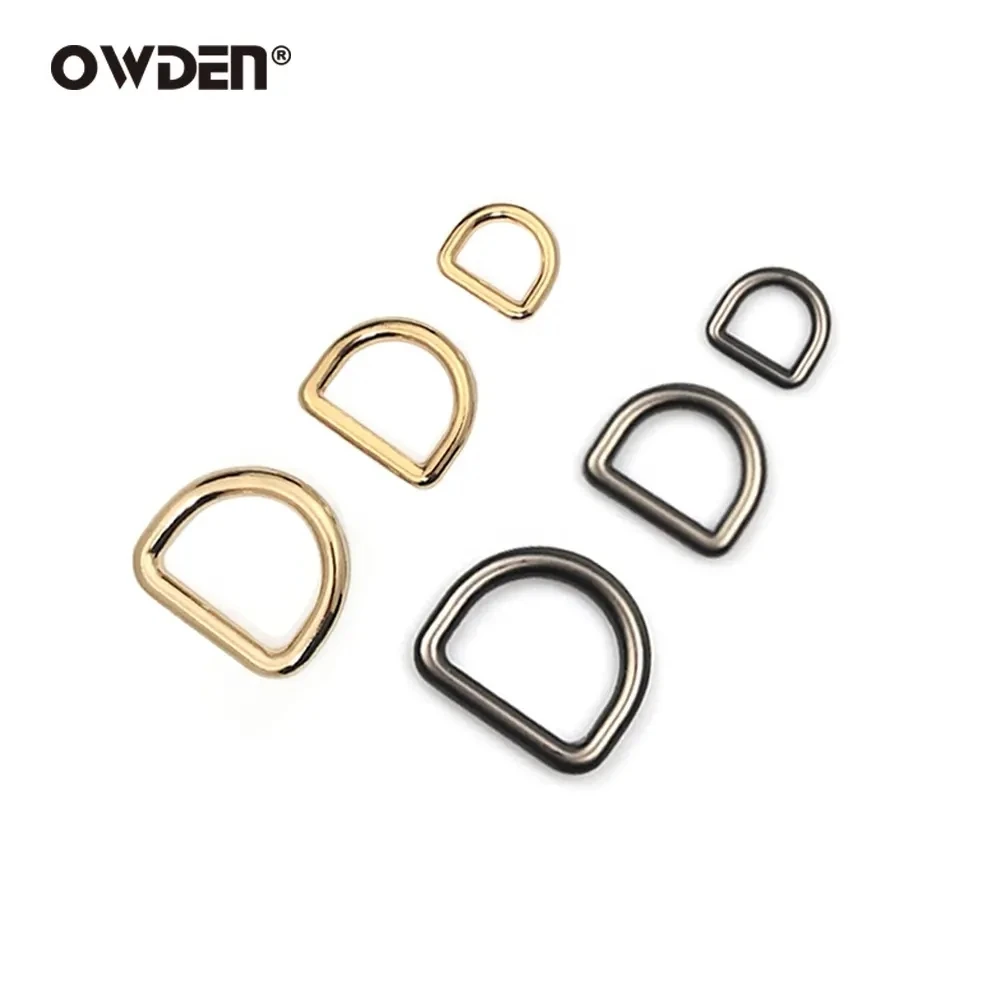 50 Pcs Universal Bag Accessories Metal Buckle D-Shape Ring Belt Backpack bag Strap Hardware