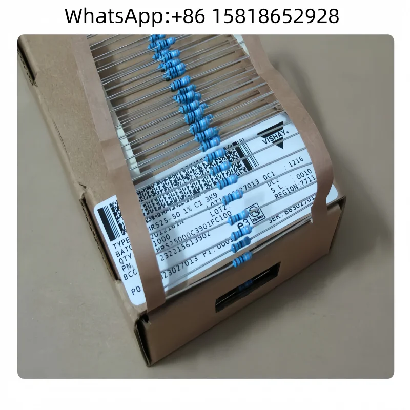 10pcs VISHAY-BC 3.9K 3K9 1% Copper Lead Metal Film Resistor MRS25000C3901FCT00