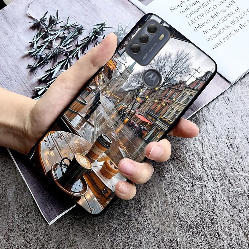 

Phone Case For Moto G85 G55 G05 G14 G75 G31 G50 G10 G20 G30 G60 G13 G32 G84 G54 G53 G72 G24 Power Coffee Cafe night Aesthetic