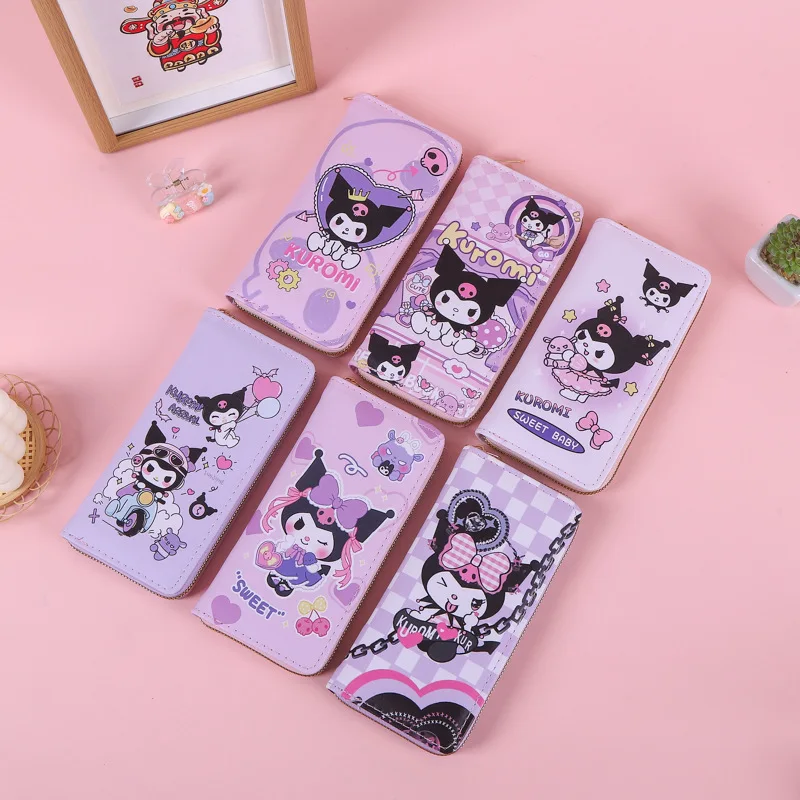 

6pcs/lot Sanrio Kawaii Kuromi Pencil Case Cute PU Pencil Box Stationery Pen Bag Stationery School Supplies