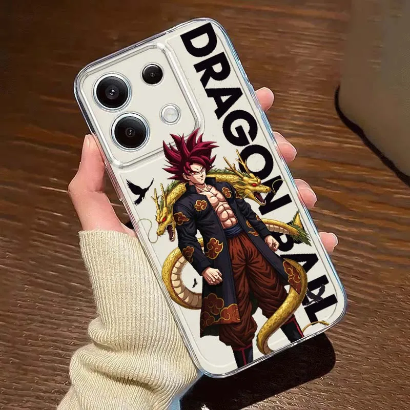 

Dragon Ball Goku Vegetto Phone Case For Xiaomi Redmi 10 11 K30 K40 K50 K60 K70 Pro Prime Plus Ultra Zoom 5G TPU Transparent