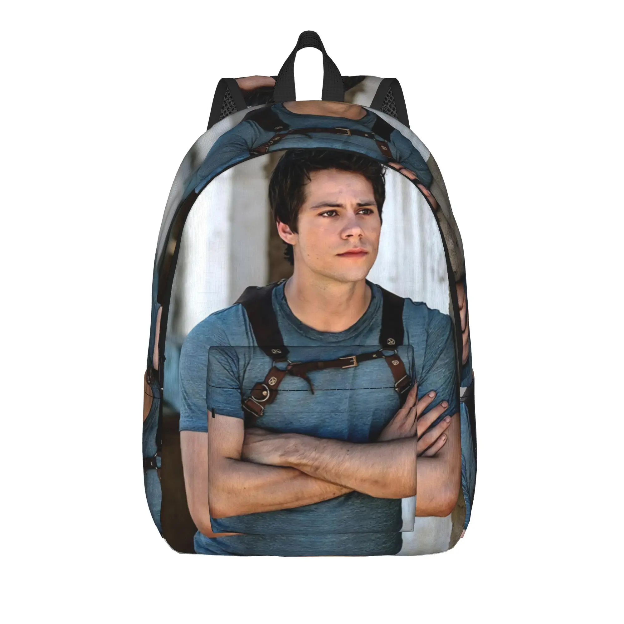 

Dylan Obrien Actor Cool Backpack Outdoor Student Business Daypack for Men Women College Canvas Bags