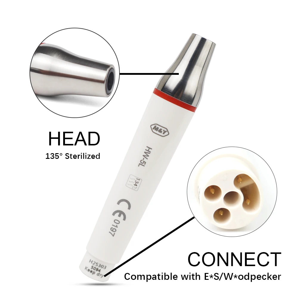 Dental LED Piezo Scaler HW-5L Detachable Handpiece Fit for E*S Ultrasonic Scalers
