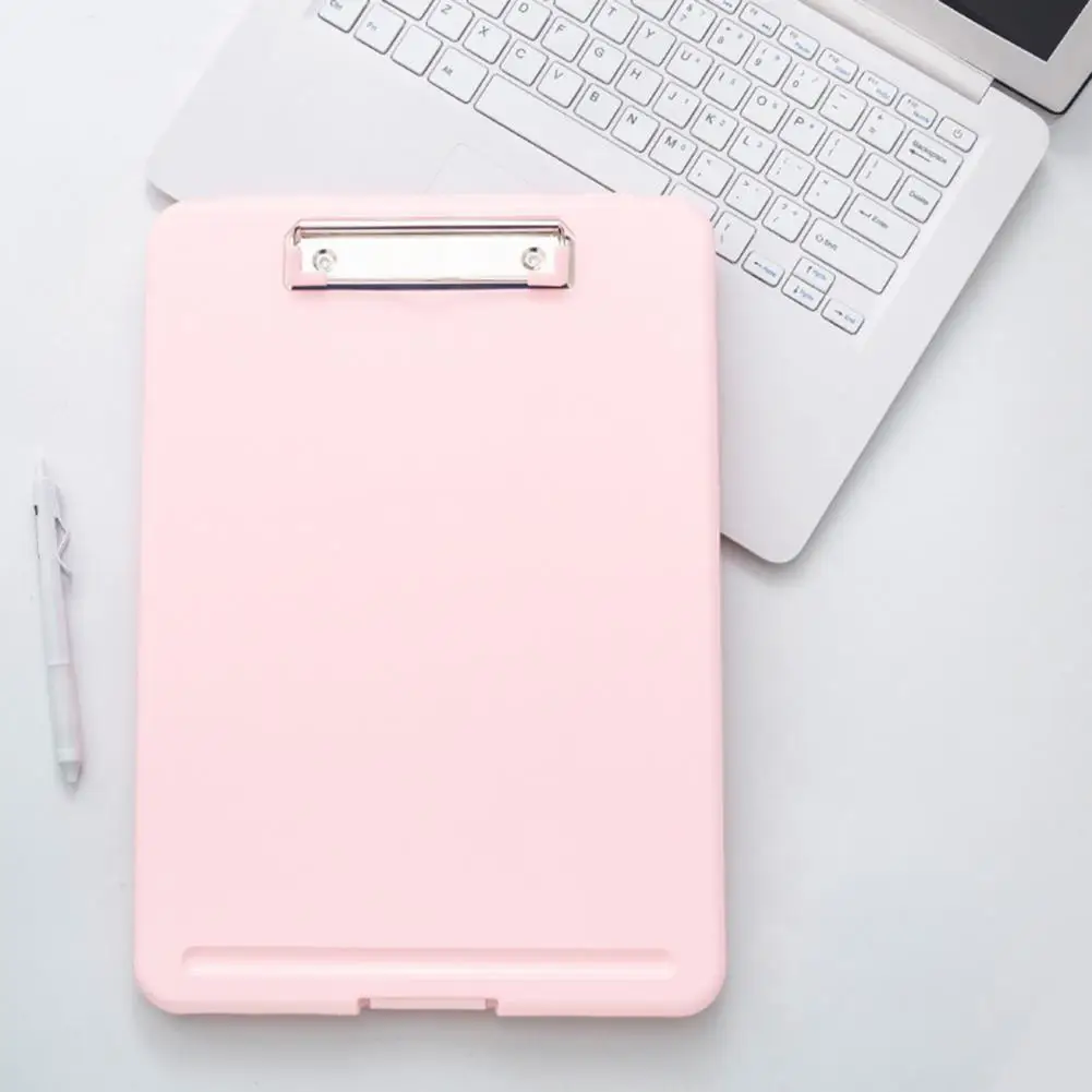 การออกแบบช่องเสียบปากกากล่องเก็บเอกสารสีทึบแฟ้มซองมีประโยชน์ A4แฟ้มซองคลิปบอร์ดด้วยการจัดเก็บแผ่นเขียน