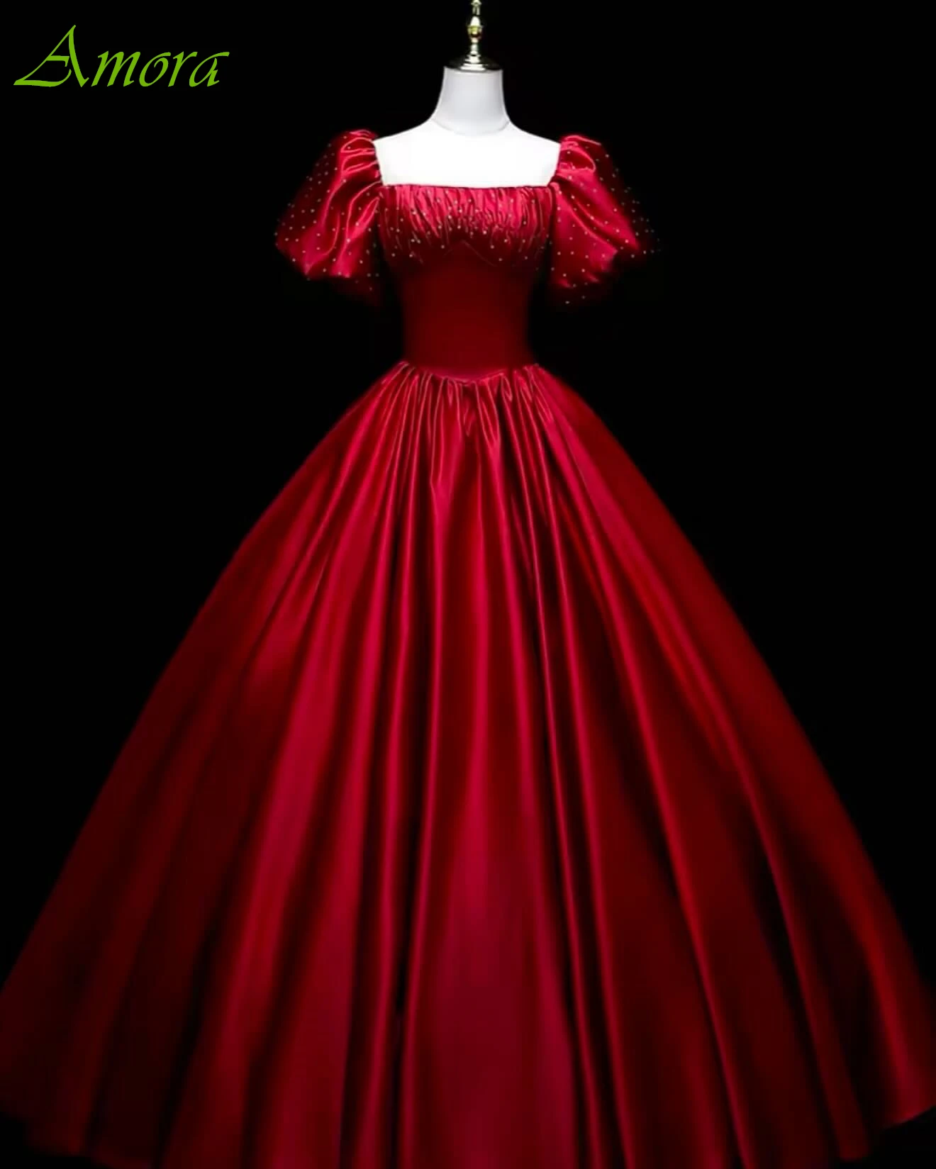 

Customized A-Line Square Collar Elegant Formal Evening Dress Temperament High Quality Bespoke Occasion Gowns Delicate Prom Dress