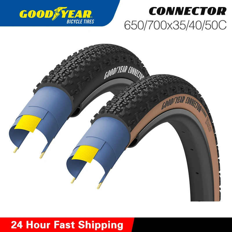 

Шины Goodyear Gravel Tires Connector Ultimate 700X40C/700X50C/700X35C/650x50C бескамерные, коричнево-черные, готовые к использованию, для всех типов местности, аксессуар для велосипеда