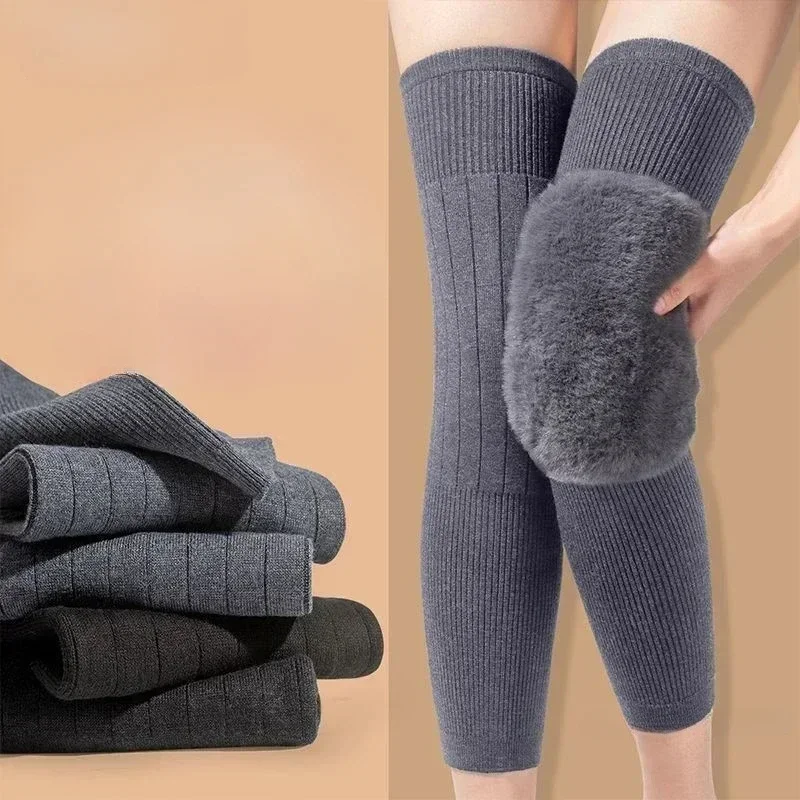 1 Pair of Rabbit Hair Knee Pads for Women Men To Keep Warm in Winter and For Women with Cold Leg Arthritis Knee Pads for Running