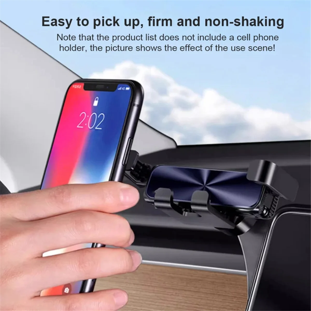 #48R Automotive Parts & Accessories,Car Central Control Screen Phone Holder for Tesla Model 3,Black