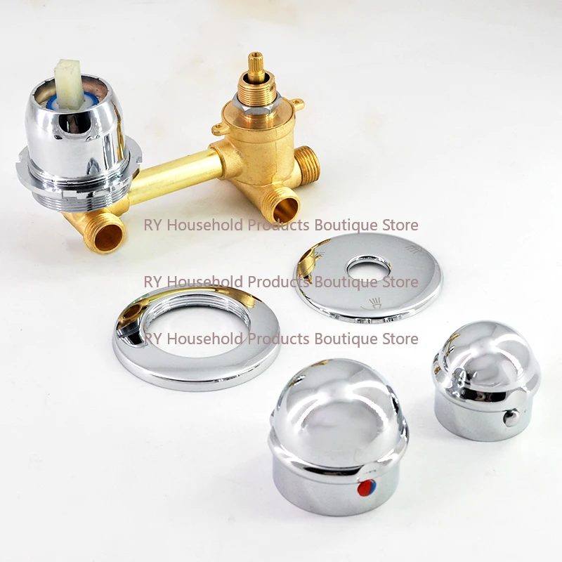 Integral Shower Room Faucet Bathroom Water Mixing Valve Hot and Cold Water Transfer Switch Accessories