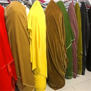 1/3/5 yard Dut Ipek Kadife Bahçesinde Konfeksiyon Kumaşları Cheongsam Kumaş Bayan Kadife Elbise Abiye Beyaz Mavi Kırmızı
