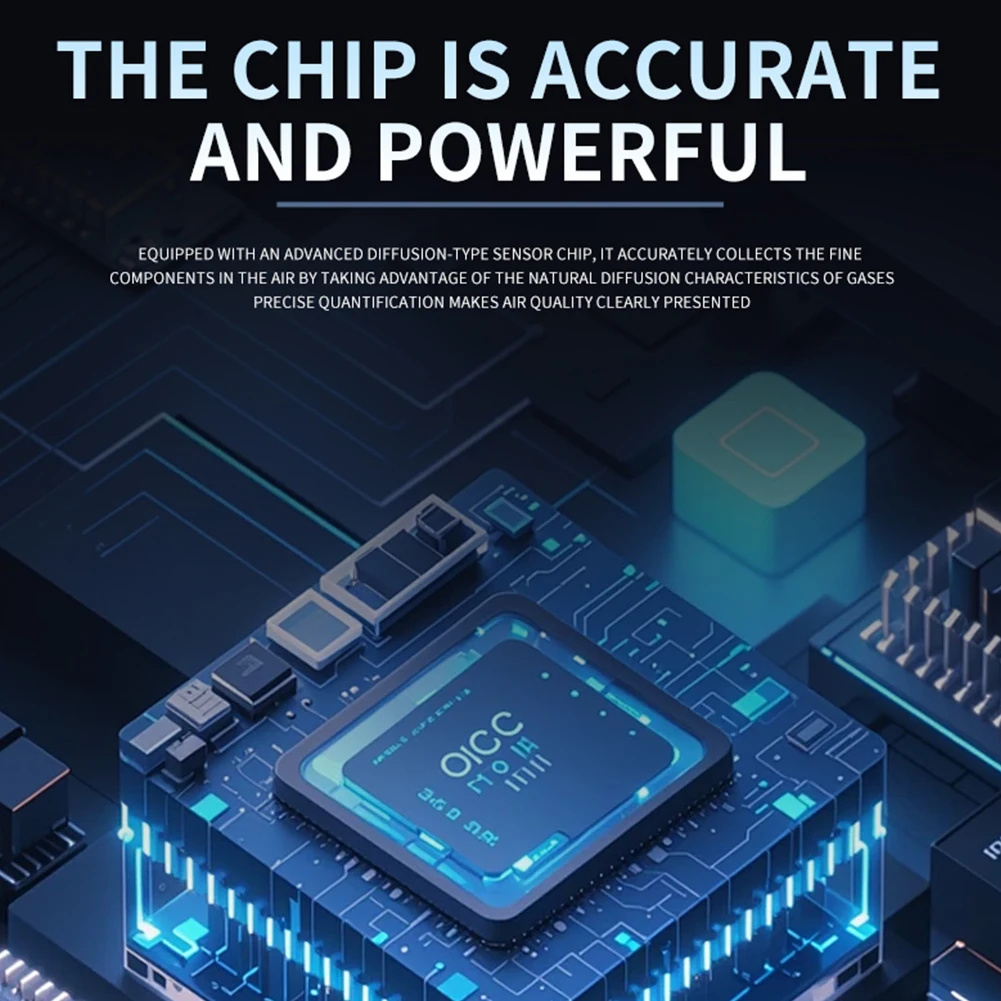 เครื่องตรวจวัดคุณภาพอากาศ 10-in-1 ตรวจจับ HCHO แบบเรียลไทม์ พร้อมหน้าจอแสดงผล ตรวจวัดอุณหภูมิและความชื้น สำหรับบ้าน รถยนต์ และพืช