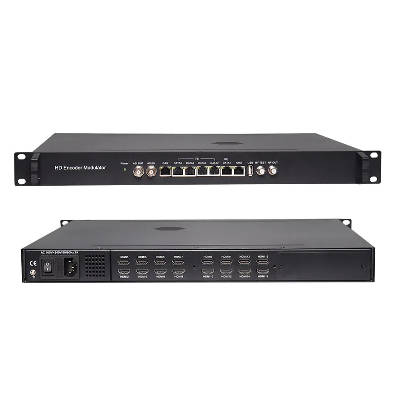 

All in One Digital Headend H264 1080P Full HD DVB-C Encoder Modulator 8 Input DVB-T ATSC ISDBT