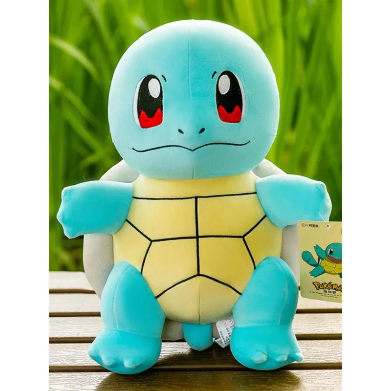 Boneca Squirtle Recheada para Crianças, Pokémon Kawaii, Brinquedo de Pelúcia, Almofada Macia Boneca, Tamanho Grande, Imagem dos Desenhos Animados, Presentes de Aniversário, 20-70cm