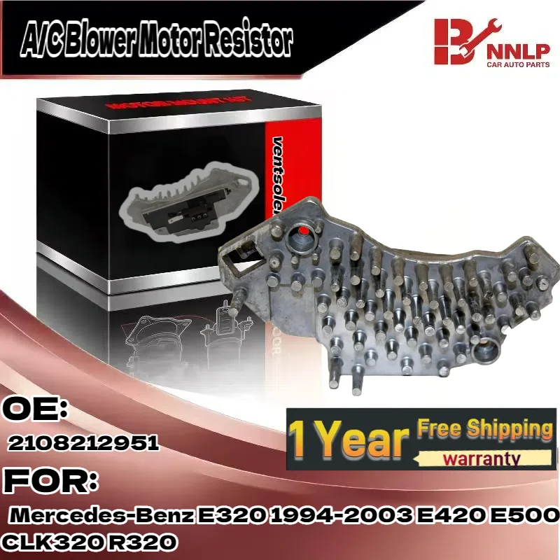 

For A/C Blower Motor Resistor for Mercedes-Benz E320 1994-2003 E420 E500 CLK320 R320 ;2108212951
