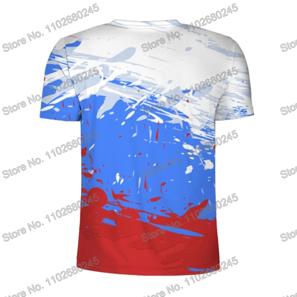 2023 Russia Bear Balalaika T Shirt Outdoor Technical Shirts Fitness Clothing Training Tops MTB Fishing Jersey Running Sportswear