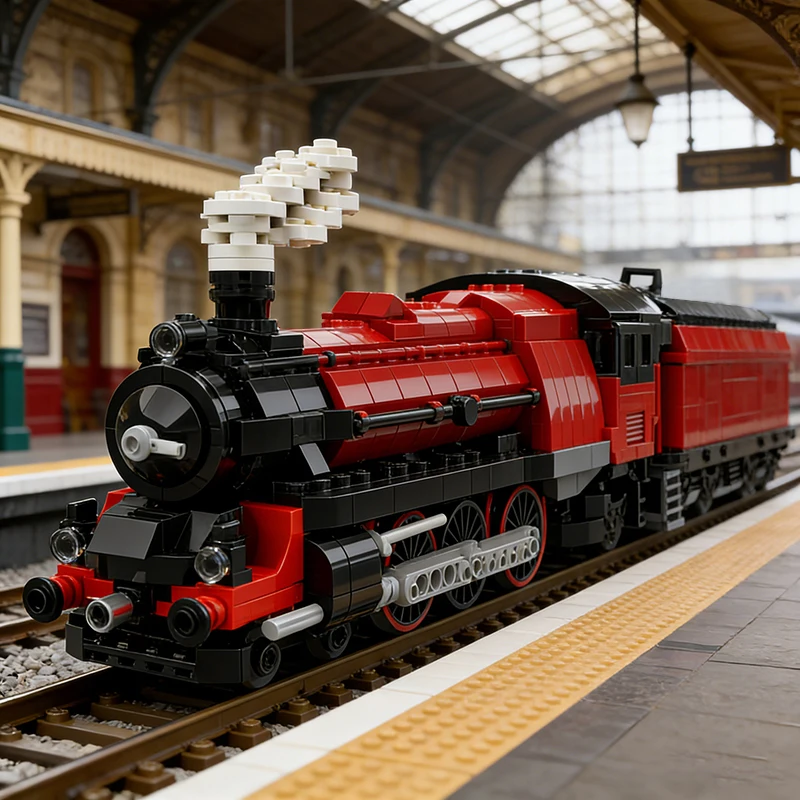 4665 PCS Car 6201 train MOC Customize Modular Building Block Simple Model Kids Design Educational Popular DIY Holiday Toy Gifts