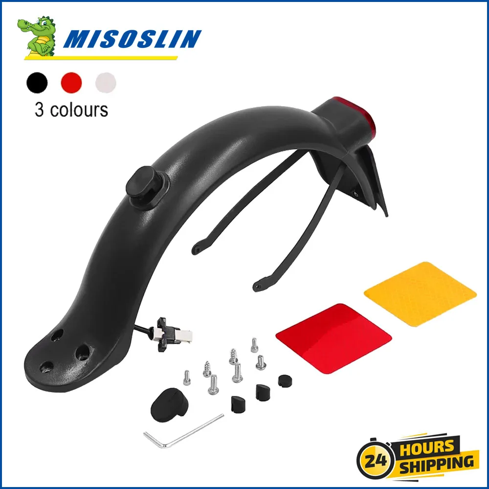 

Комплект крыльев для электрического скутера для Xiaomi Pro 2 Mi3 KickScooter, задний брызговик, крючок, поддержка заднего фонаря с винтами, аксессуары, детали