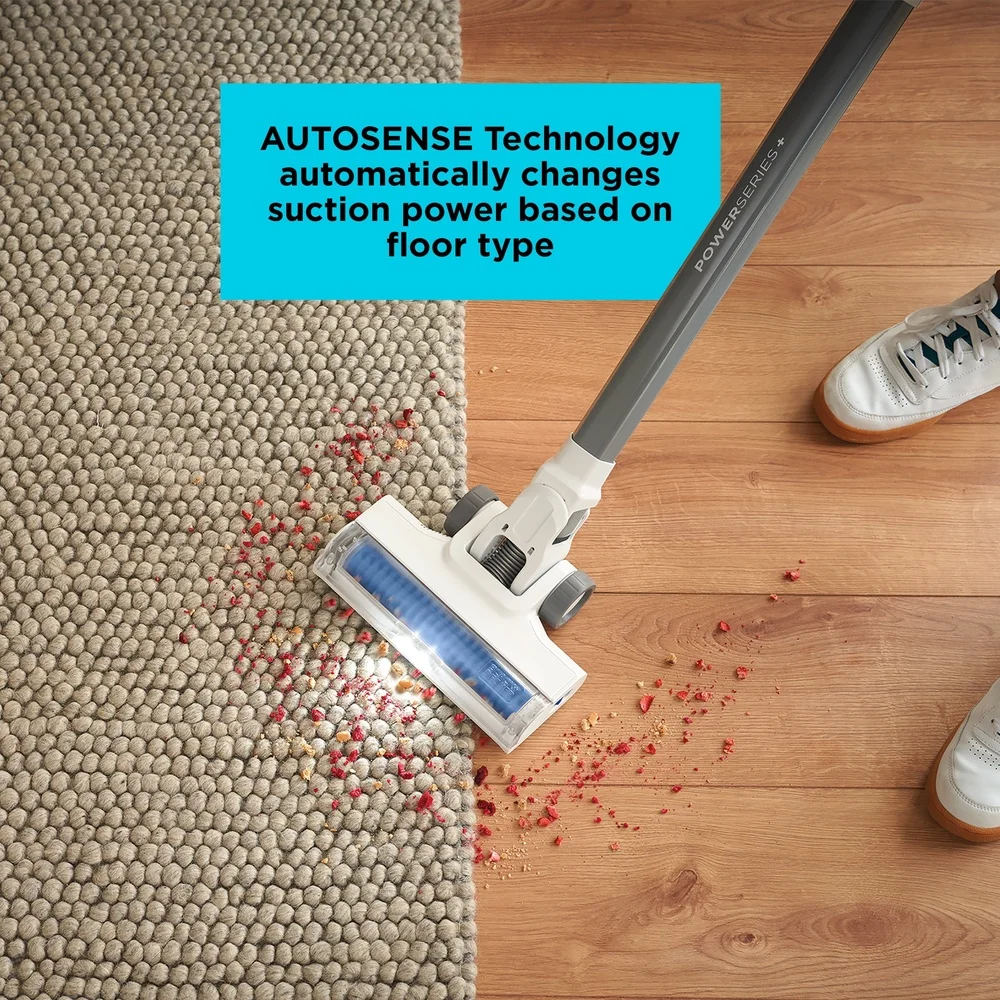 Draadloze steelstofzuiger met AUTOSENSE-technologie 25 stuks Meer tapijtopname 40 min looptijd spleetzuigmond LED-vloerpunt Ideaal