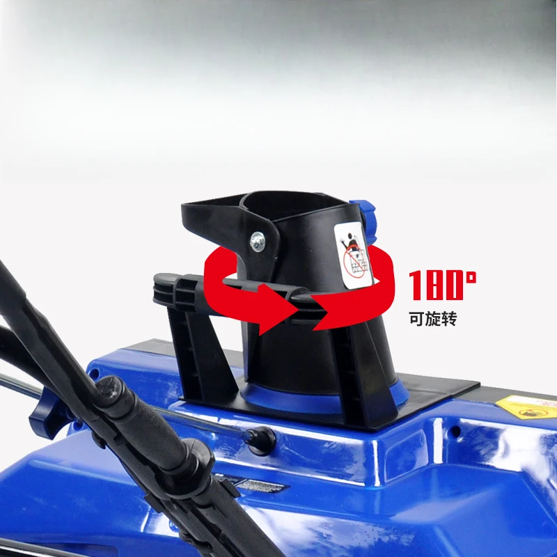 Electric high power hand push  plow outdoor  clearing artifact school road small  plow lithium battery snow thrower