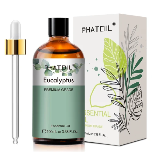 PHATOIL 100ML aceites esenciales de rosa de eucalipto lavanda sándalo indio bergamota canela aceites esenciales de hierba de limón para la piel