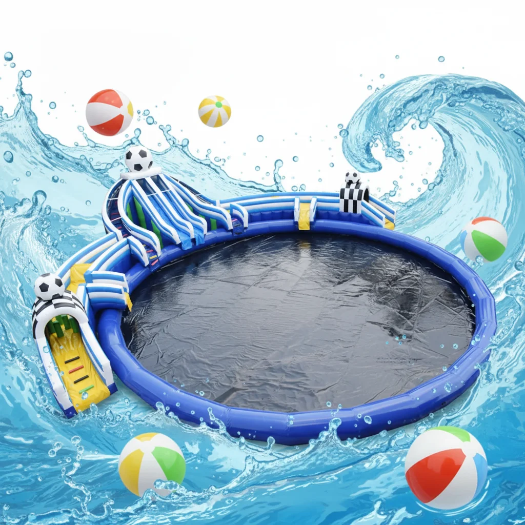 Inflatable Water Park & Slide System for Outdoor & Indoor Home Use  UV Resistant