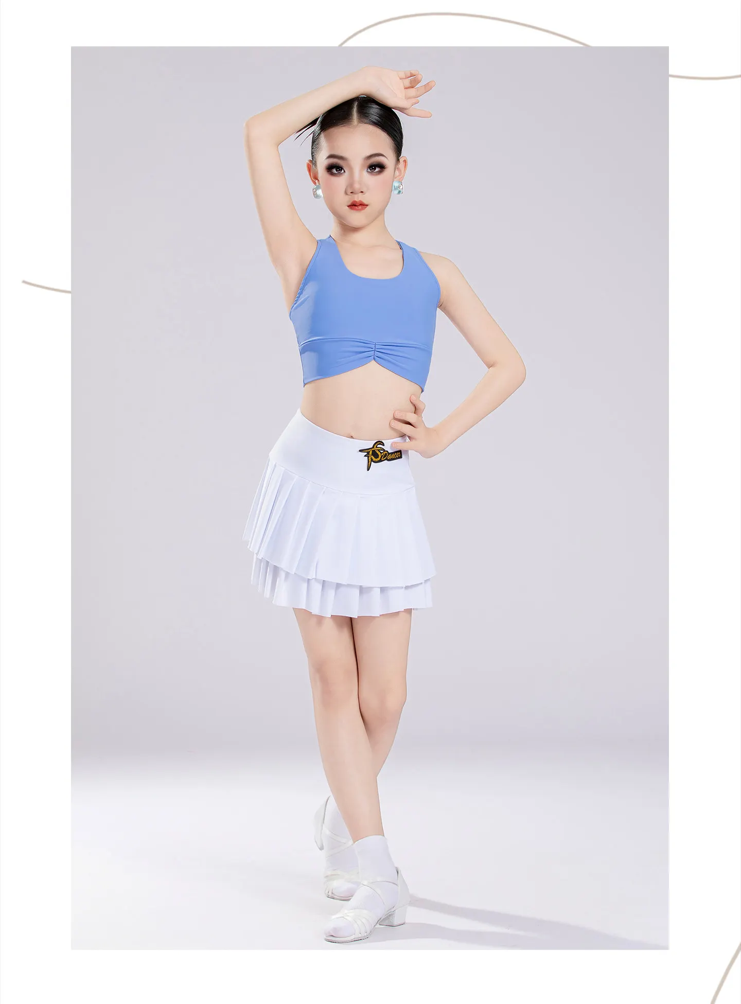 conjunto-de-practica-de-baile-latino-para-ninas-2026-top-corto-sin-mangas-con-torsion-y-falda-plisada-para-salon-de-baile-top-corto-y-falda-con-volantes-para-salon-de-baile
