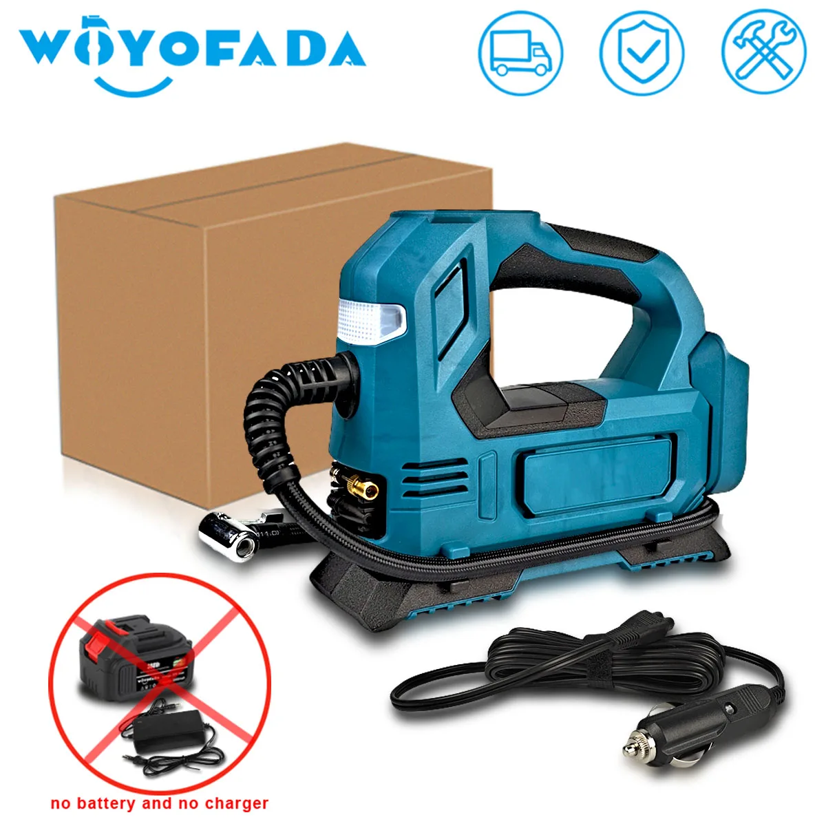 High Pressure Cordless Inflatable Pump With Digital Display Portable Car Electric Air Pump For Makita 18V Battery Pneumatic Tool