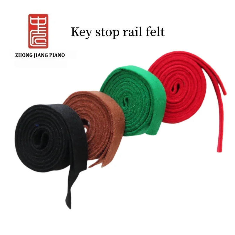5 Strip Piano Accessories Pure Wool Material Key Stop Rail Felt