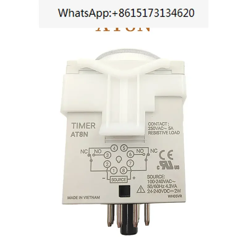 

5 pieces Brand New Original AT8N Multi-Range Timer Relay.