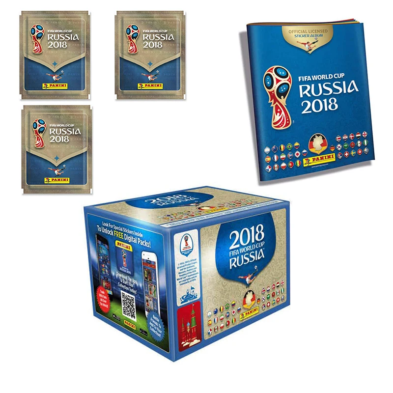 Panini Genuine 2018 World Cup Official Collection Sticker Neymar Rare Game Toys Whole Box Booklet Christmas Birthday Gift