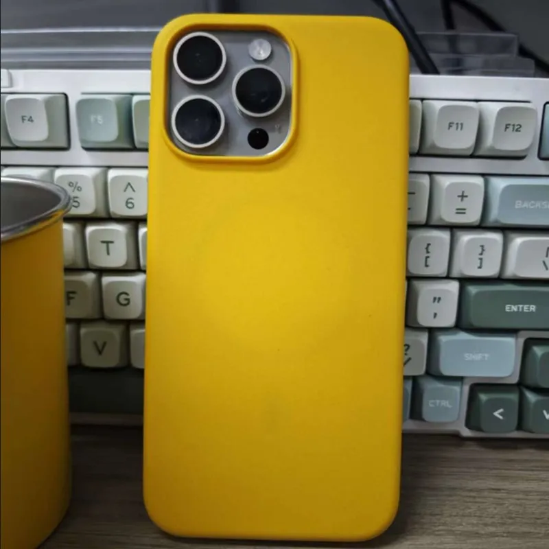 

Задний чехол из песчаника для iPhone 16, 15, 14 Pro Max, ТПУ + ПК, матовый, противоударный, магнитный чехол, защита от отпечатков пальцев, лучшее качество