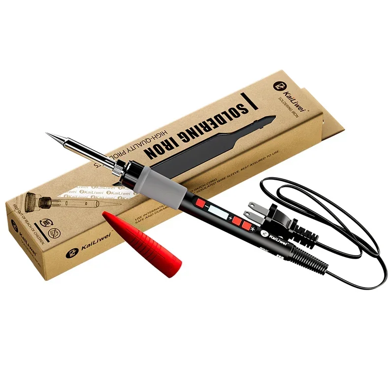 Kailiwei K-505 Digital Soldering Iron 60W Soldering Iron Repair Tool with Adjustable Temperature Tip for Mobile Phone Repair