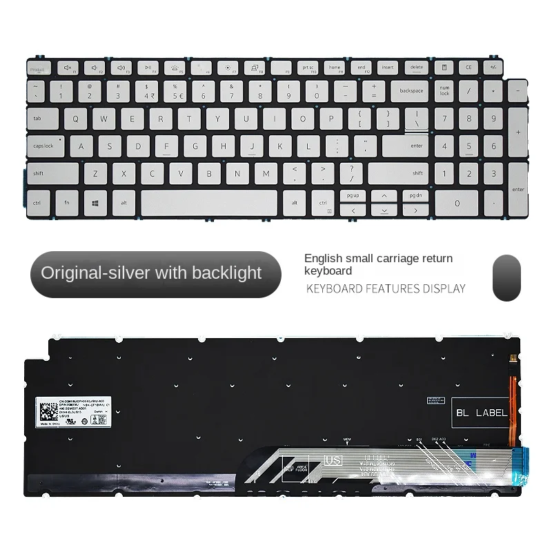 Vervang Pak Voor Dell 7591 5590 5591 5598 7590 5593 5584 7790 P90f Laptop Toetsenbord Met Backlight