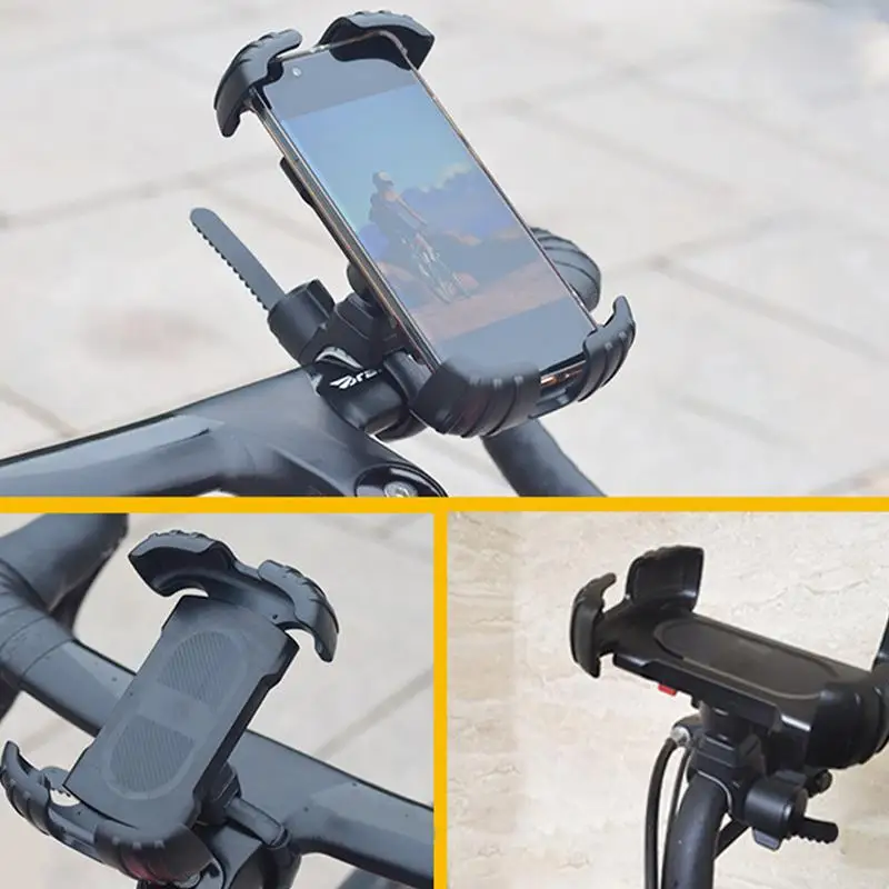 Motorcycle Mobile Phone Rack Rotating Mobile Stand For Motorcycle  Bicycle Phone Holder Bike Phone Mount Bracket Exterior Parts