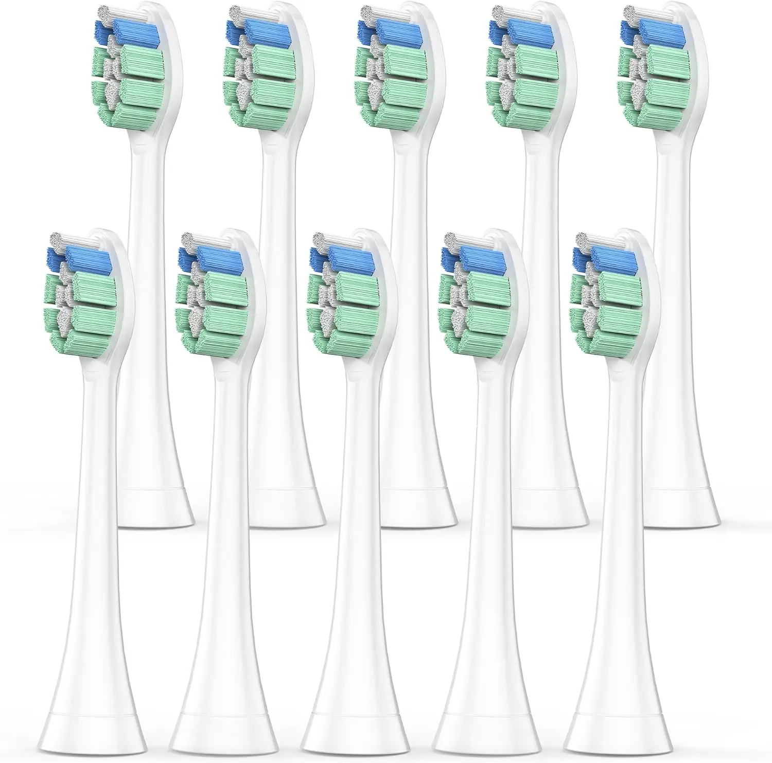 

5/10 шт. сменные насадки для зубных щеток, совместимые с мягкой сменной насадкой для электрической щетки Philips Sonicare 4100 6500 6100 7500