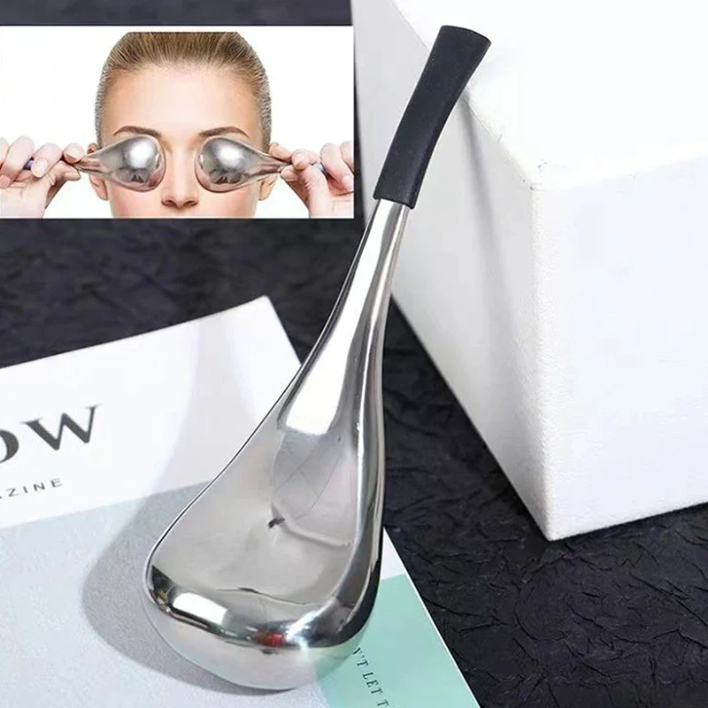 أداة العناية ببشرة الوجه من آيس جلوبز للوجه والعينين من الفولاذ المقاوم للصدأ أعواد التبريد للتجميل للنساء كرات سبا للتبريد