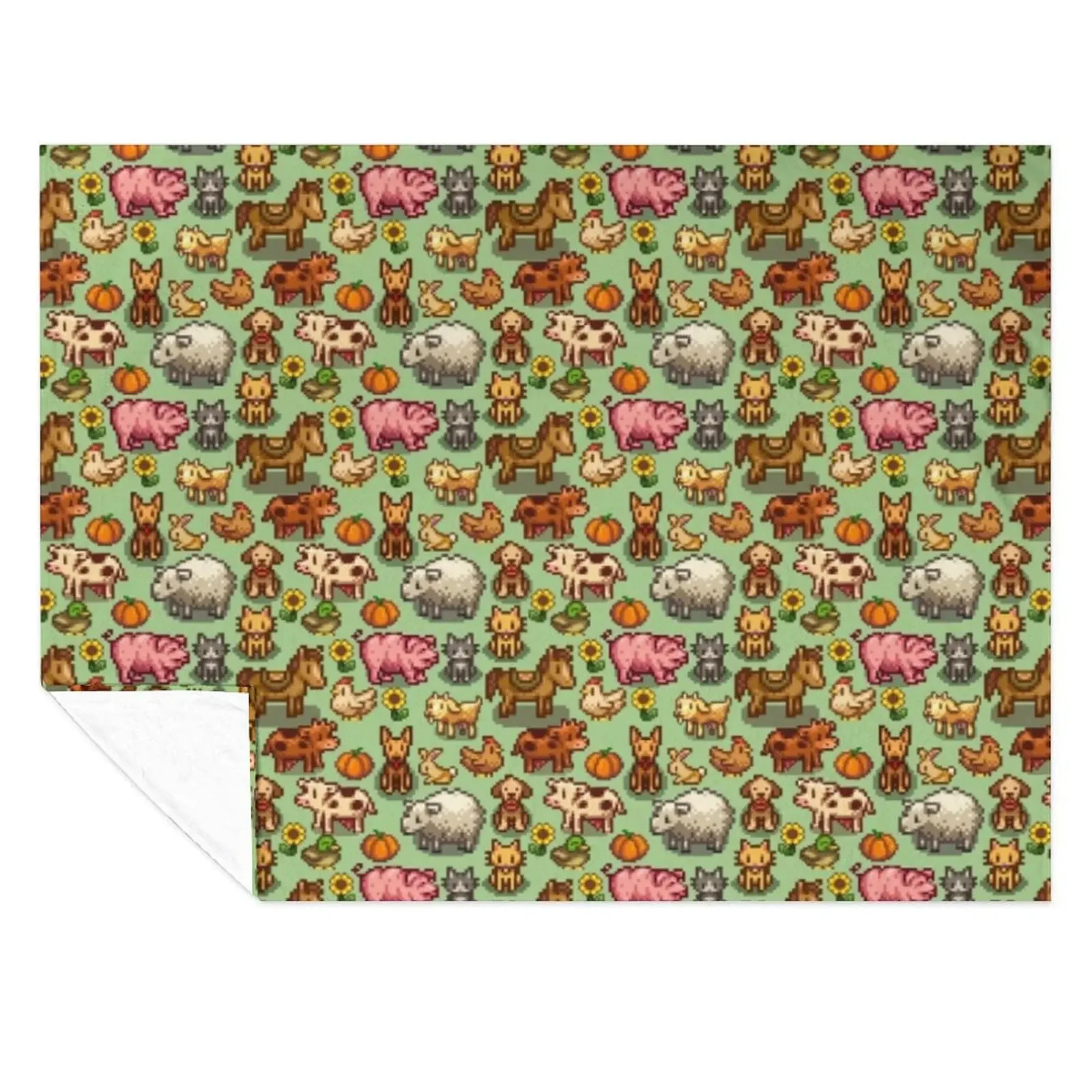 

Stardew Valley Farm Animals Throw Blanket Plush Luxury Thicken anime Luxury St Blankets