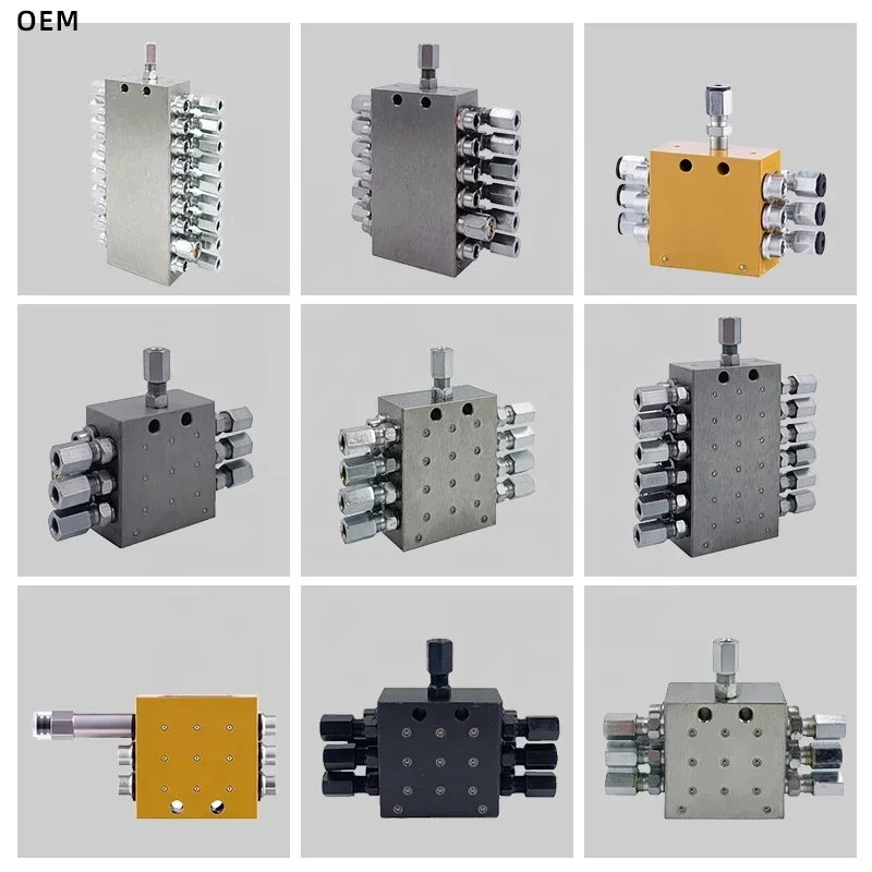 JPQ Progressive Grease Distributor Block Grease Lubricated Distribution Valve for Progressive Lubrication Systems