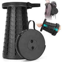 Taburete plegable portátil, taburete extensible con correas de transporte, ahorro de espacio en el hogar, muebles para acampar y pescar