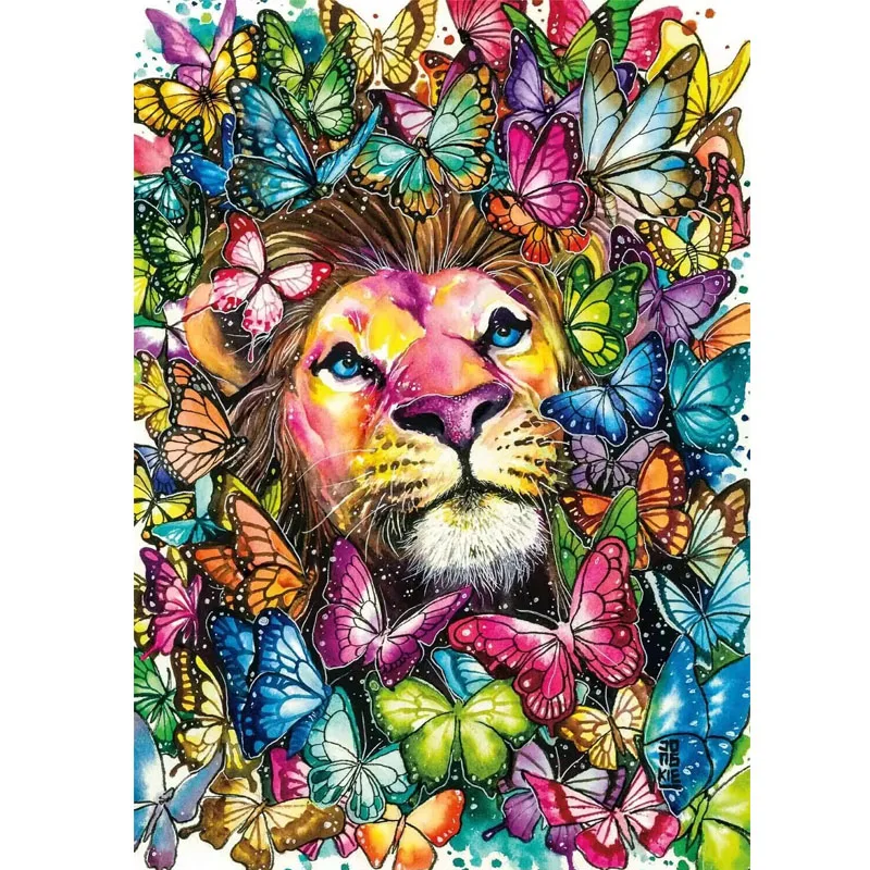 

Sunature AB Diamond Painting Art Full Square Round Drills Lion Butterfly Diamond Painting Kits (5-10 AB Colors)