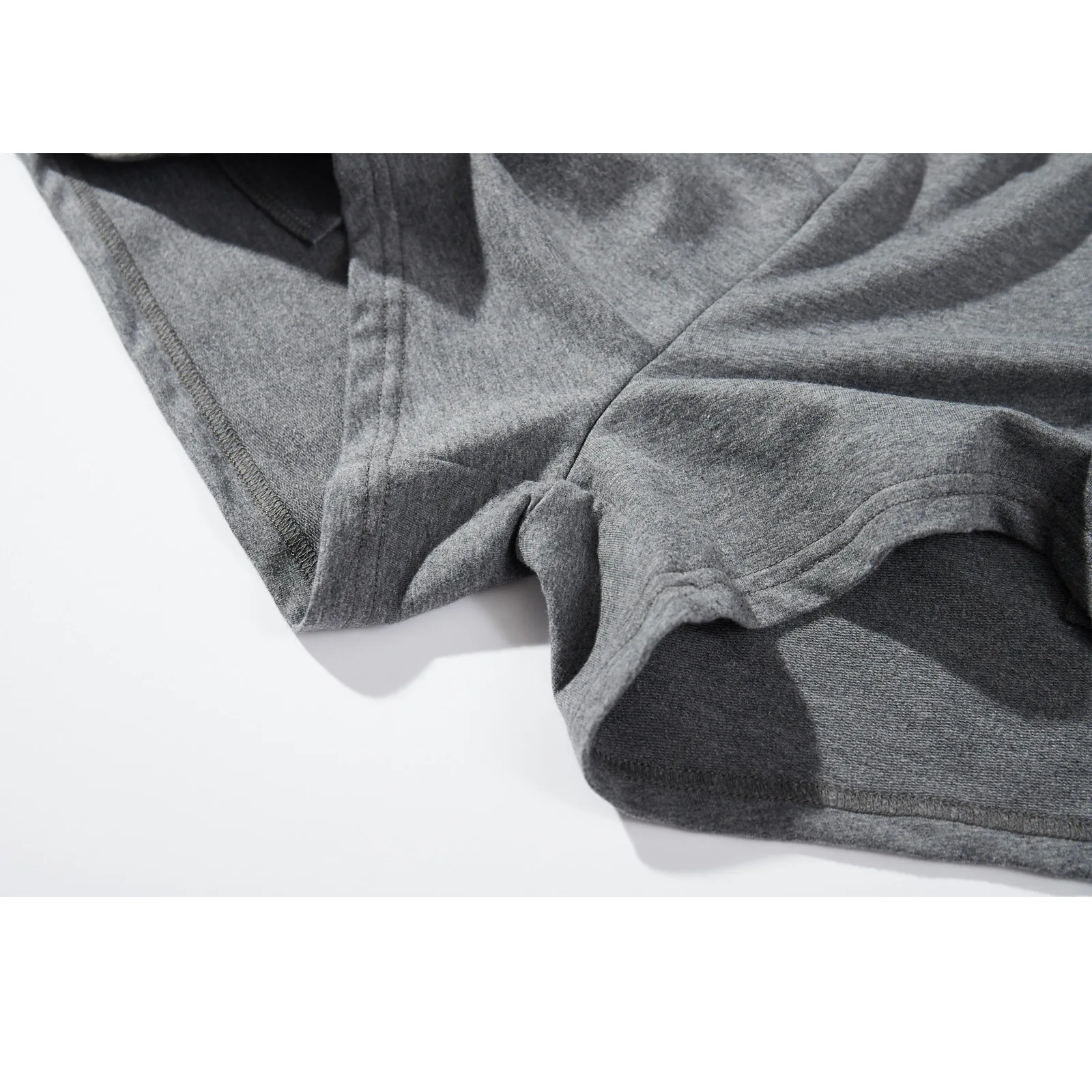 Celana Pendek Pria 100% Katun 3-Inci untuk Olahraga Lari Gym dengan Tali Serut Pinggang Elastis Kasual Celana Fitness Longgar