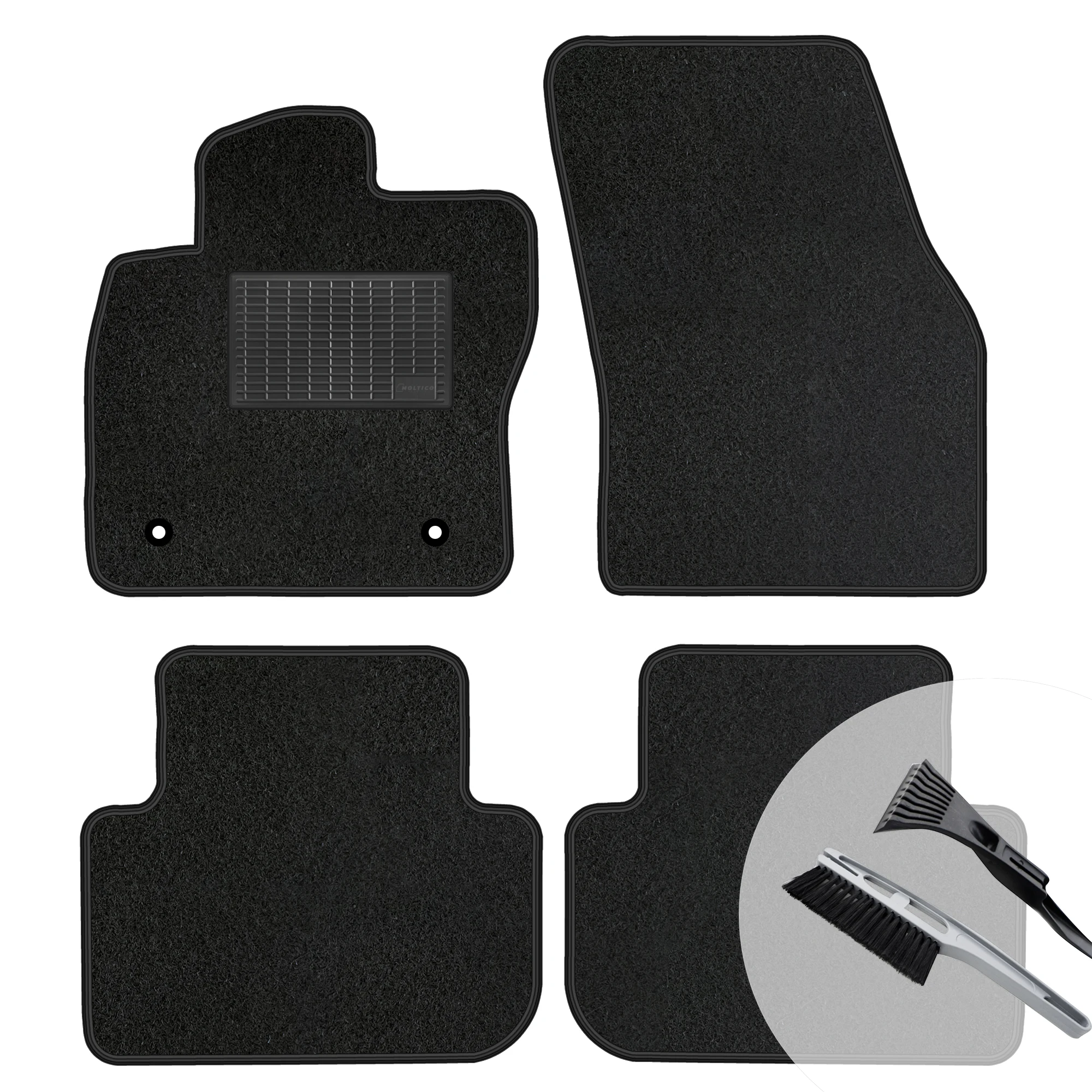 Velours vloermattenset - Geschikt voor: Volvo Xc40 Ec40 Recharge 2021-