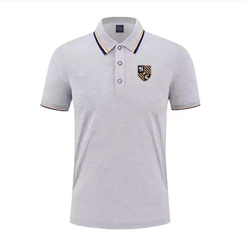 Pique Mesh Solid Color Lapel Short-sleeved Men's Polo Shirt Summer New Casual Business Men's Wear